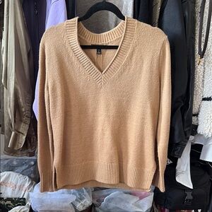 Banana Republic Tan V-Neck Sweater